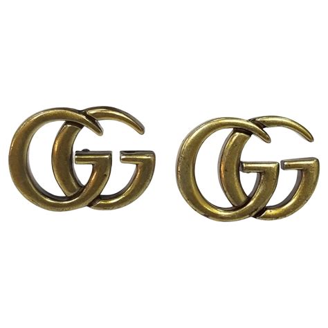 Gucci monogram earrings